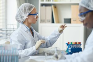 Women Working in Med Laboratory