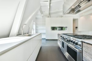 Modern kitchen with new appliances
