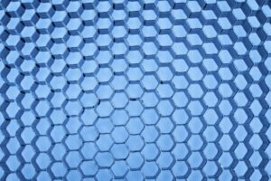 Close-up metal honeycomb