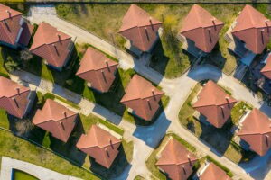 Above the houses